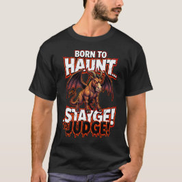 Camiseta Jersey Devil Born To Haunt Funny Cryptid Humor