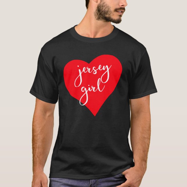 Camiseta Jersey Girl Orud New Jersey Heart New Jersey Girl (Frente)