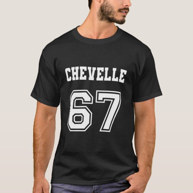 Camiseta Jersey Style Chevelle 67 1967 Old School Muscle Ca (Frente)