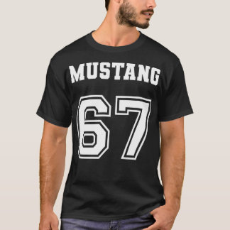 Camiseta Jersey Style Classic Mustang 67 1967 Horse Airplan