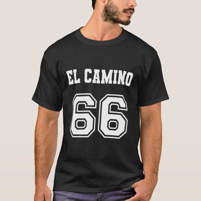 Camiseta Jersey Style El Camino 66 1966 Old School Muscle C (Frente)