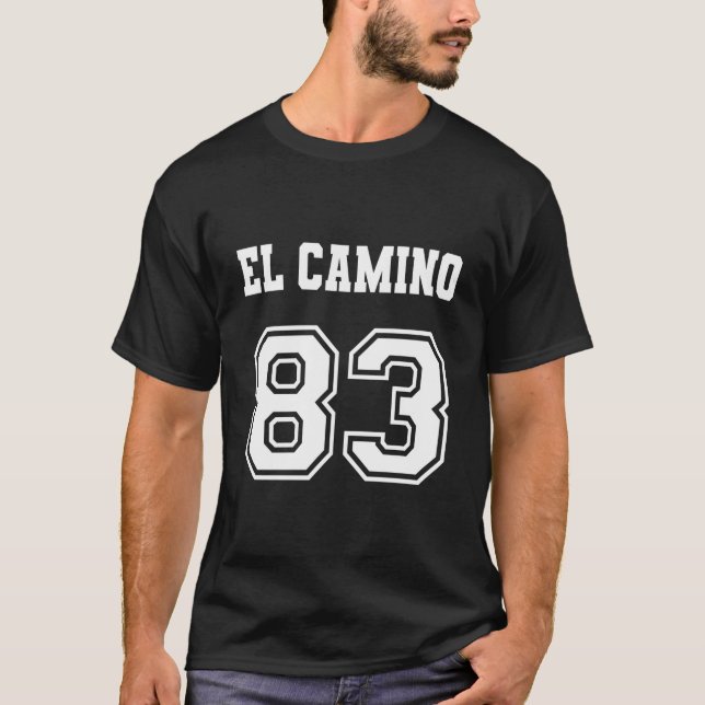 Camiseta Jersey Style El Camino 83 1983 Old School Muscle C (Frente)