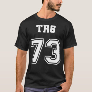 Camiseta Jersey Style Triumph TR6 73 1973 inglês britânico 