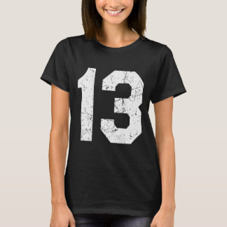 Camiseta Jersey Uniform Number 13 Athletic