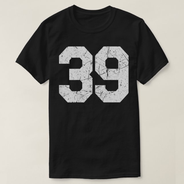 Camiseta Jersey Uniform Number #39 Athletic Style Sports BA (Frente do Design)