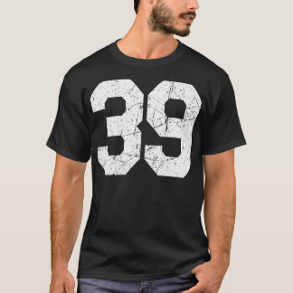 Camiseta Jersey Uniform Number #39 Athletic Style Sports BA