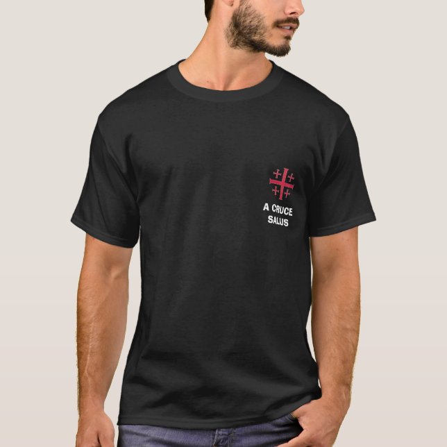 Camiseta jerusalem_cross, A CRUCE SALUS (Frente)