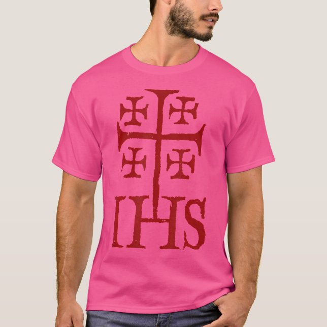 Camiseta Jerusalem Cross Ihs Cavaleiros Templários (Frente)