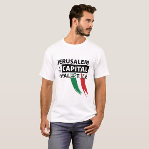 Camiseta Jerusalem é a capital do t-shirt de Palestina