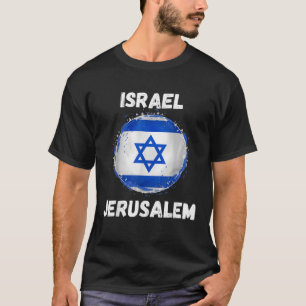 Camiseta Jerusalém Israel Retro Vintage Esporte Bandeira Is