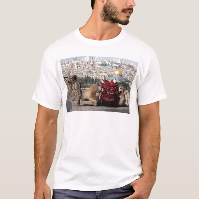 Camiseta Jerusalem, mundo dos colos, cidade santa (Frente)
