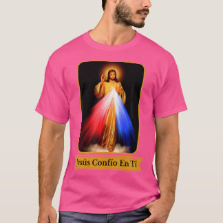 Camiseta Jess Confo En Ti Divino Compaixão Língua Espanhola
