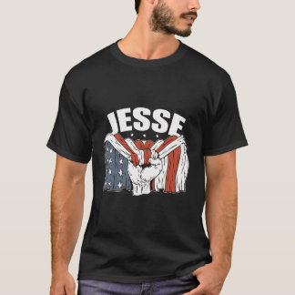 Camiseta Jesse Birthday Patriotic First Name Personalizado 