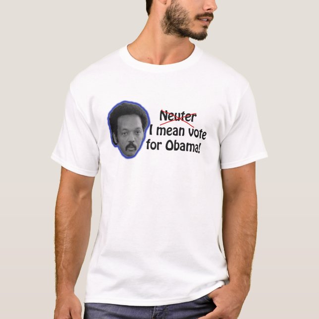 Camiseta Jesse Jackson Obama neutro (Frente)