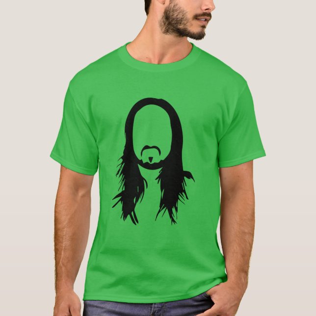 Camiseta Jesse Pinkman Cabelo Comprido Steve Aoki retrô (Frente)