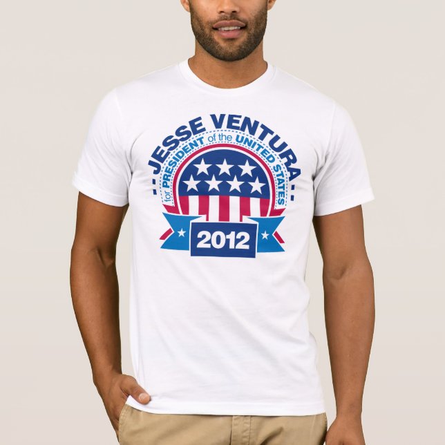 Camiseta Jesse Ventura para o presidente 2012 (Frente)
