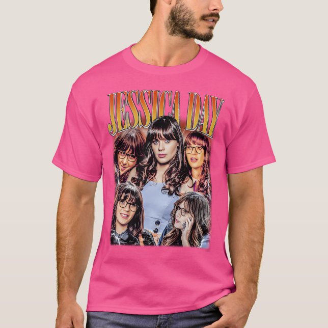Camiseta Jessica Day Bootleg Vintage Shirt (Frente)