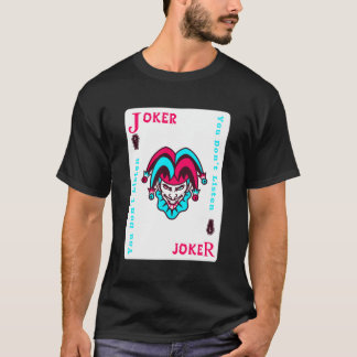 Camiseta Jester Estético de Placa Joker