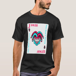 Camiseta Jester Estético de Placa Joker