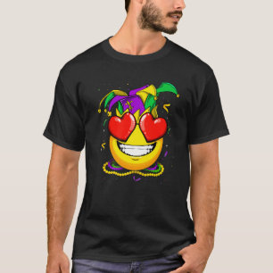 Camiseta Jester Hat Mardi Gras Carnival Smile Emoticon