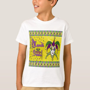 Camiseta Jester Mask Mardi Gras Harlequin