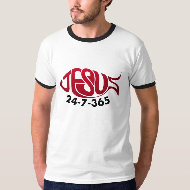 Camiseta Jesus24-7-365 (Frente)
