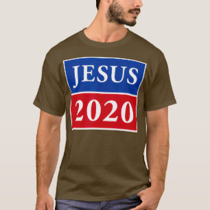 Camiseta Jesus 2020 - Símbolo Eleitoral Patriótico Cristão