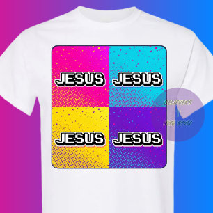 Camiseta JESUS - 4 Quadrados 