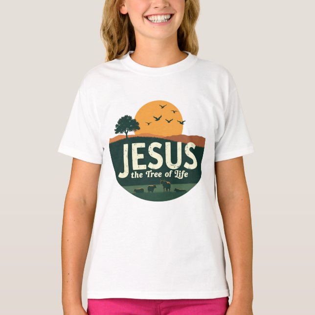 Camiseta Jesus: A Árvore da Vida (Frente)