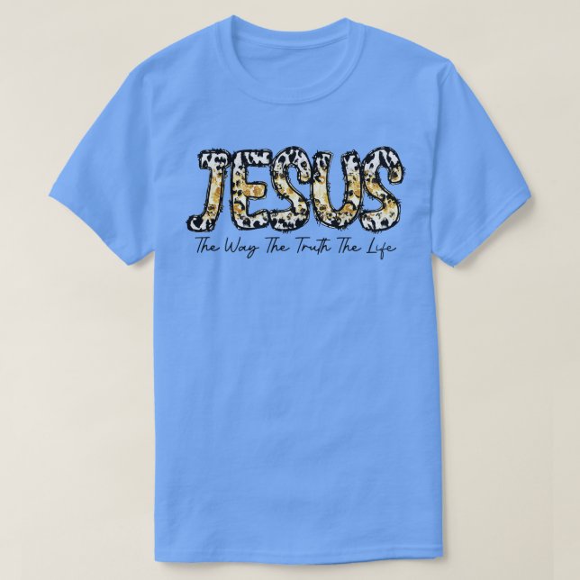 Camiseta Jesus, a maneira como a vida religiosa cristã Je (Frente do Design)