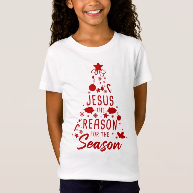 Camiseta Jesus A Razão Da Época - Fé De Natal (Frente)