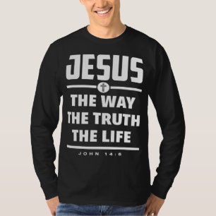 Camiseta Jesus, A Verdade A Bíblia Da Vida Versa Jesus