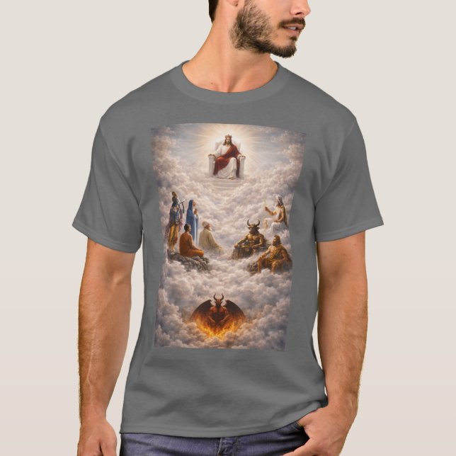 Camiseta Jesus above all gods T-Shirt (Frente)