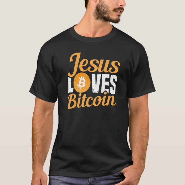 Camiseta Jesus Adora Bitcurrency Cryptocurrency Crypto Btc (Frente)
