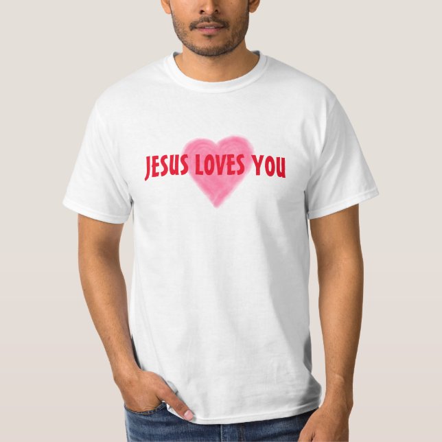 Camiseta JESUS ADORA T-Shirt de valor masculino (Frente)