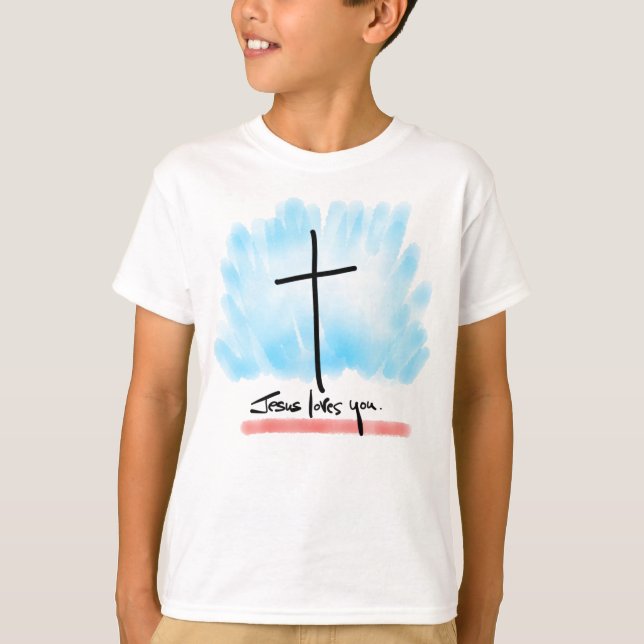 Camiseta JESUS ADORA VOCÊS Crianças T-Shirt (Frente)