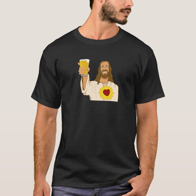 Camiseta Jesus ama a cerveja (Frente)