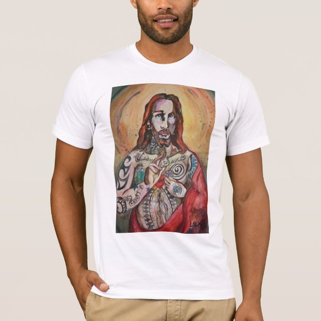 Camiseta Jesus ama a tinta (Frente)