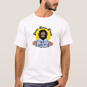 Camiseta Jesus Ama a Verdade 9-11 Trabalho Interno Engraçad