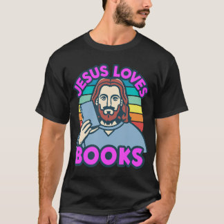 Camiseta Jesus Ama Livros Leitura de Romance Histórias Leit