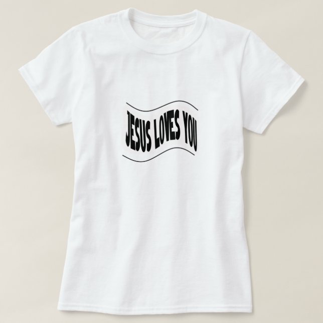 Camiseta Jesus Ama Você  (Frente do Design)