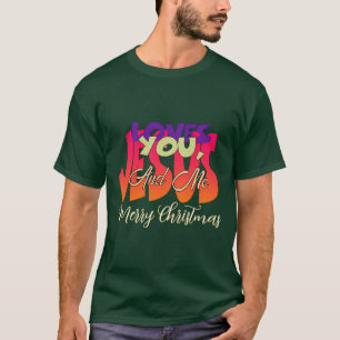 Camiseta Jesus Ama Você E Eu Feliz Natal, Dk Green