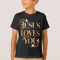 Jesus Ama Você Pombo E Ramo De Oliveira Elegante C