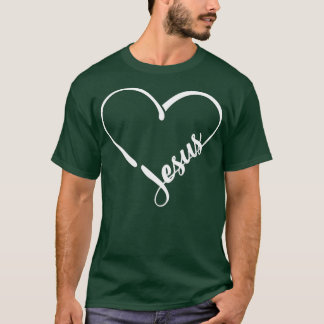 Camiseta Jesus amante Deus do coração, eu amo Jesus