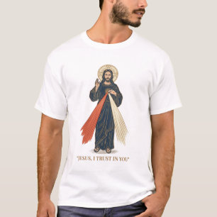 Camiseta Jesus Antigo Eu Confio em Você Desenho Religioso V