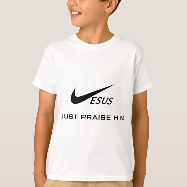 Camiseta Jesus apenas o elogiou - apenas o elogiou cristão (Frente)