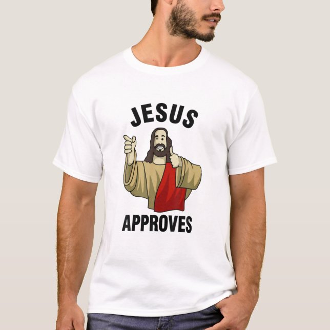 Camiseta Jesus Aprova o Buddy Christian Jesus (Frente)