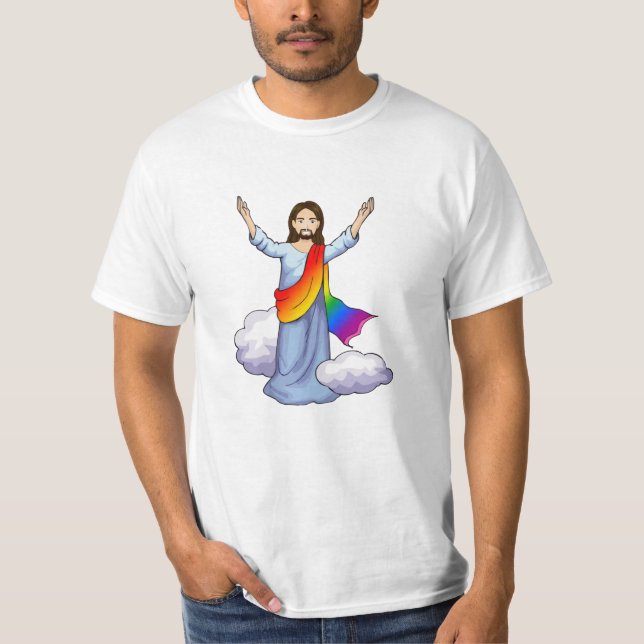 Camiseta Jesus Arco-íris (Frente)