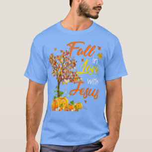Camiseta Jesus Autumn Apaixonado por Jesus Ação de Graças