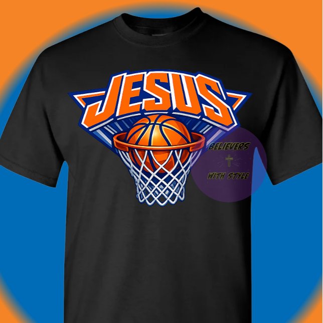 Camiseta JESUS - Azul e Laranja (Criador carregado)